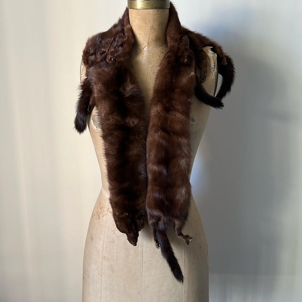 1950’s Vintage Genuine Mink Shawl